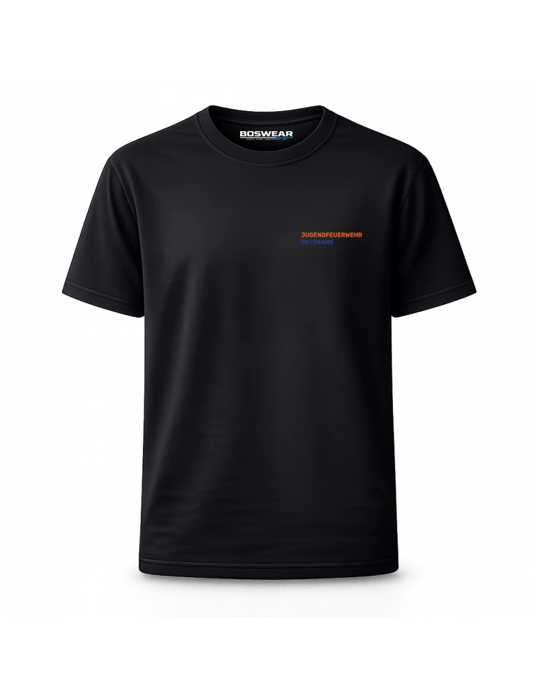 Jugendfeuerwehr T-Shirt DTF-Print 2-farbig mit Ortsname