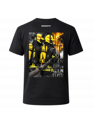 BOSWEAR Artwear Unisex T-Shirt – Fire Unit Edition (Black)