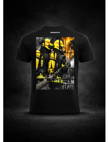 BOSWEAR Artwear Unisex T-Shirt – Fire Unit Edition (Black) 2