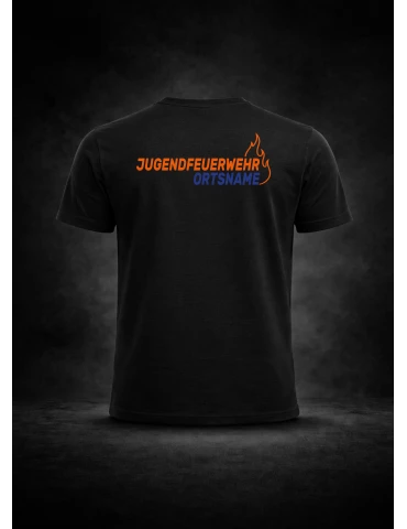 copy of BOSWEAR Teamwear Sweatshirt Rundhals W280 schwarz - Jugendfeuerwehr Baden-Württemberg DTF-Print 2-farbig mit Ortsname 2