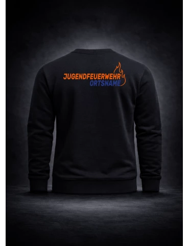 Jugendfeuerwehr Sweatshirt DTF-Print 2-farbig mit Ortsname 2