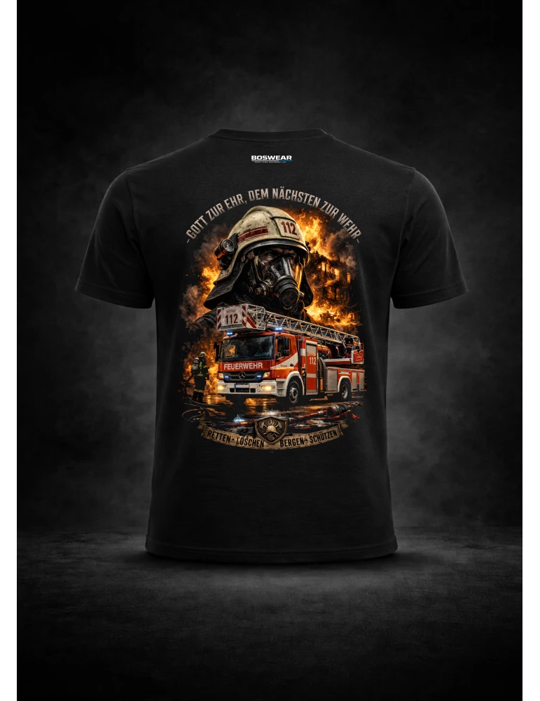 copy of BOSWEAR unisex T-Shirt – Fire Unit Edition (Black)