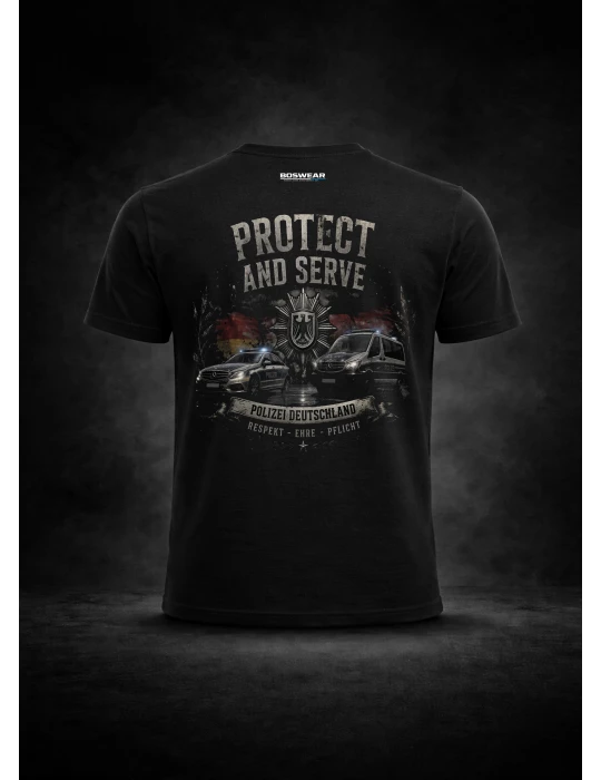 BOSWEAR Protect & Serve Edition (Black) Artwear Unisex T-Shirt