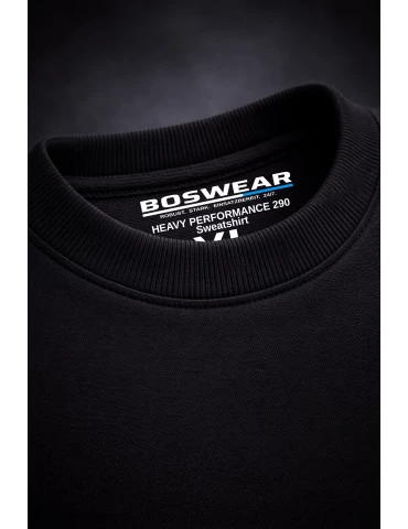 Unisex Workwear Sweatshirt - BOSWEAR Heavy Performance 290 Black Edition