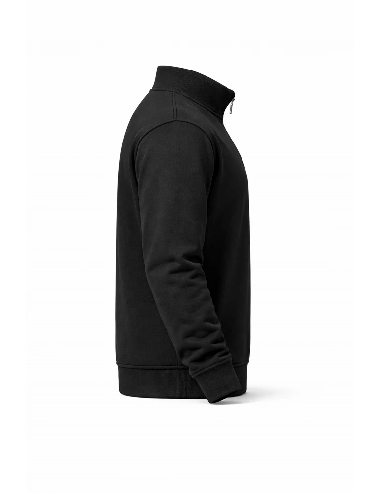Unisex Workwear 1/4 Zip Sweatshirt schwarz - BOSWEAR Heavy Performance 290 Black Edition