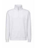 Unisex Workwear 1/4 Zip Sweatshirt weiß - BOSWEAR Heavy Performance 290 White Edition