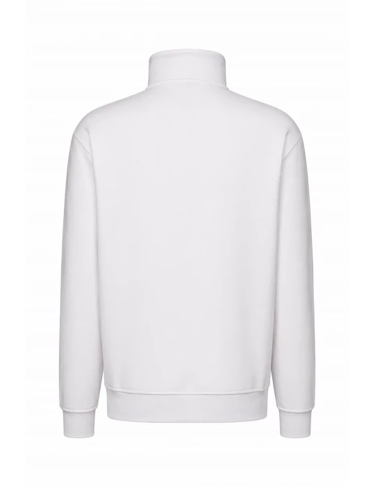 Unisex Workwear 1/4 Zip Sweatshirt weiß - BOSWEAR Heavy Performance 290 White Edition