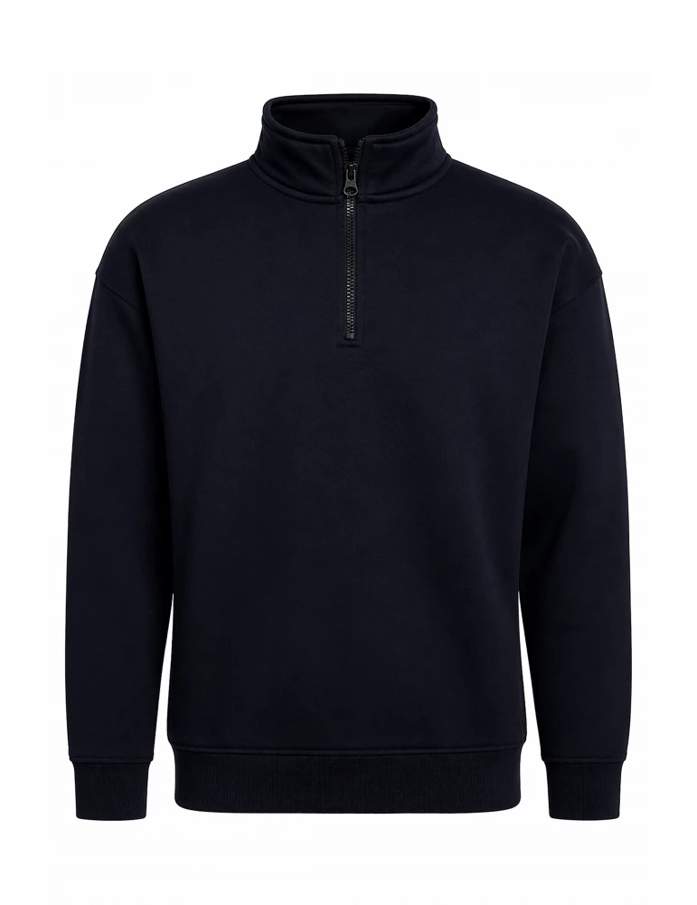 Unisex Workwear 1/4 Zip Sweatshirt navy - BOSWEAR Heavy Performance 290 Navy Edition