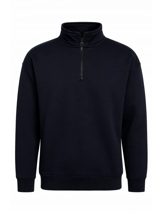 Unisex Workwear 1/4 Zip Sweatshirt navy - BOSWEAR Heavy Performance 290 Navy Edition