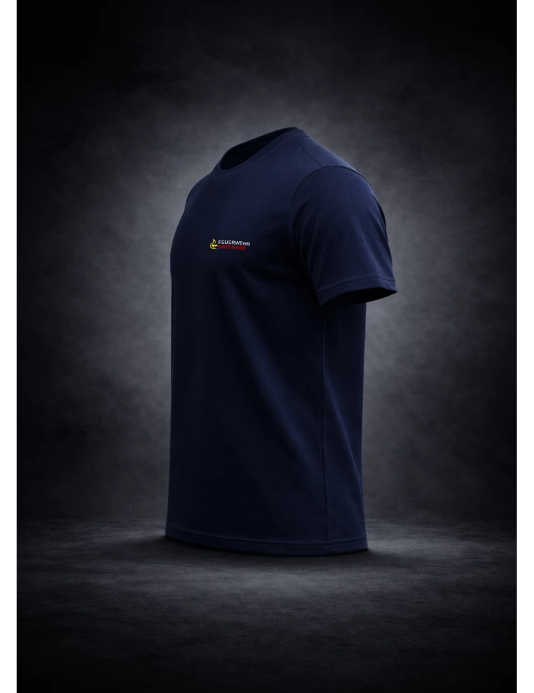 Feuerwehr Baden-Württemberg T-Shirt Navy DTF-Print 3-farbig mit Ortsname