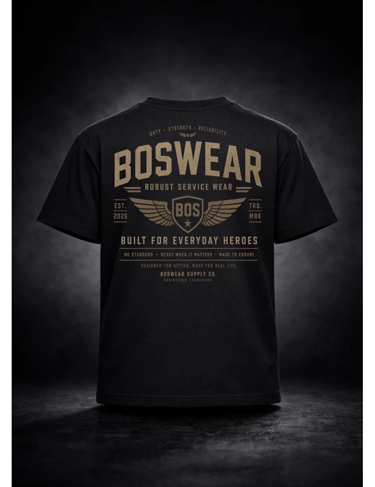 Unisex T-Shirt Classic Fit BOSWEAR Robust Service Wear – Limited Edition