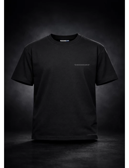 copy of BOSWEAR Streetwear T-Shirt – Black Patch Edition