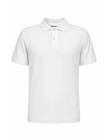 Männer Workwear Polo Shirt weiß - BOSWEAR Heavy Performance 210 White Edition