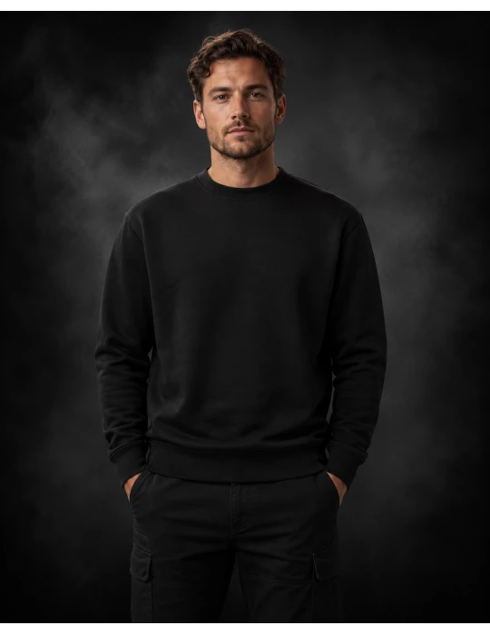 Unisex Workwear Sweatshirt schwarz - BOSWEAR Heavy Performance 290 Black Edition