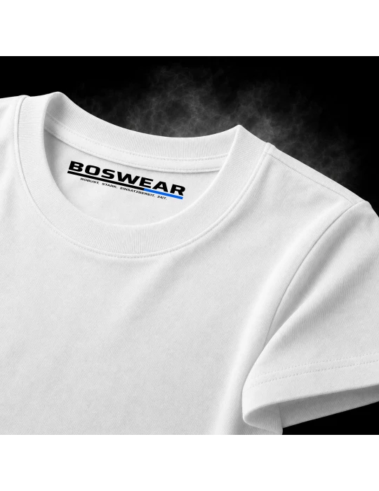 Unisex Workwear T-Shirt weiß - BOSWEAR Heavy Performance 190 White Edition