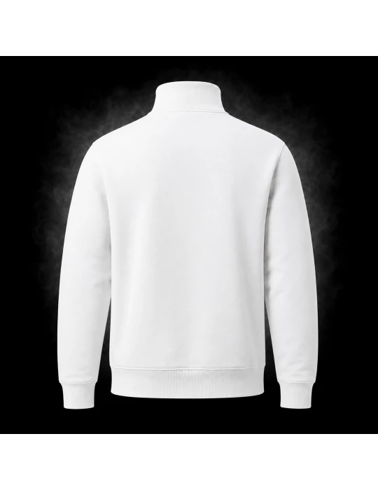 Unisex Workwear 1/4 Zip Sweatshirt weiß - BOSWEAR Heavy Performance 290 White Edition