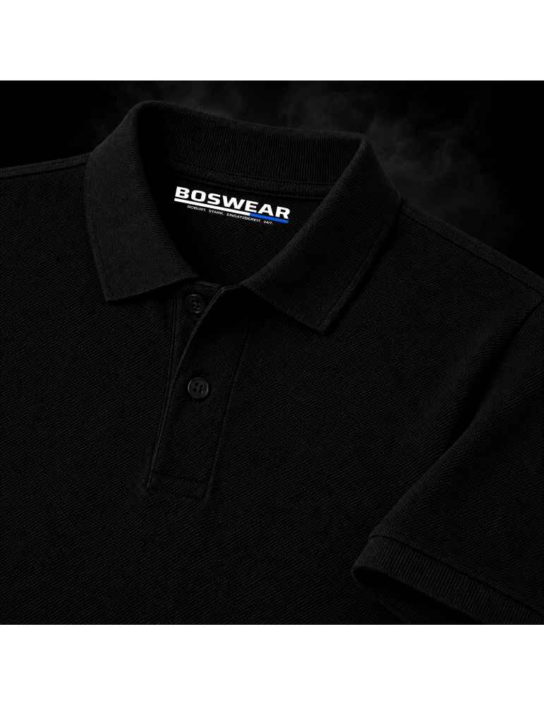 Männer Workwear Polo Shirt Schwarz - Heavy Performance 210
