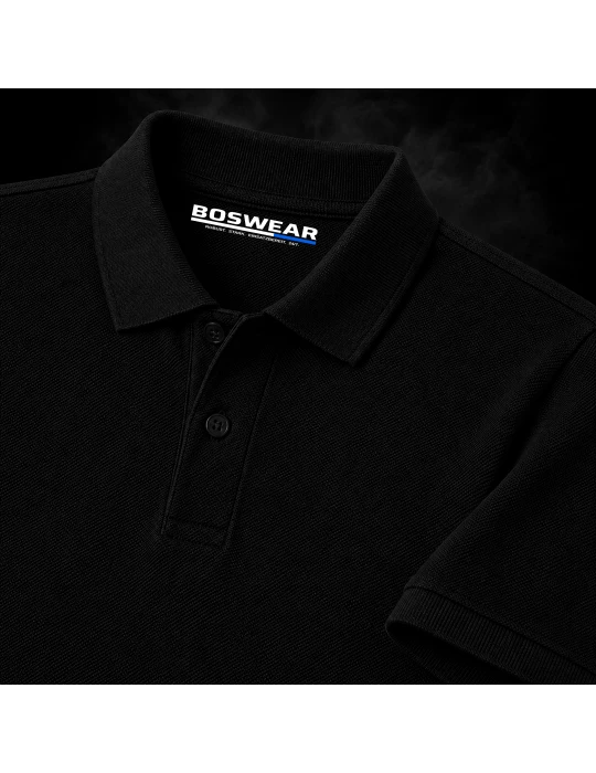 Männer Workwear Polo Shirt Schwarz - Heavy Performance 210