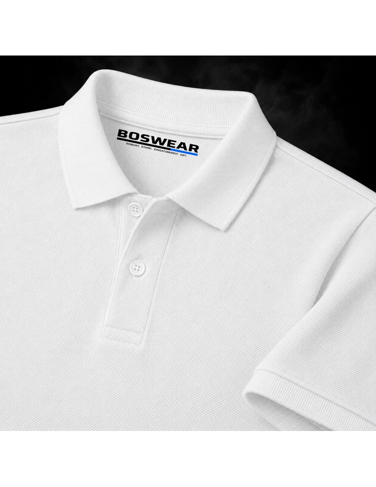 Männer Workwear Polo Shirt Weiß - Heavy Performance 210